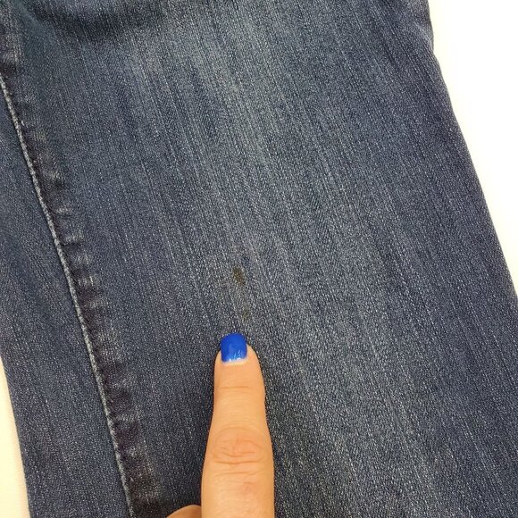 X Ten Denim Womens Bootcut Jeans 9 Mid Rise Med Wash Embellished Pockets Stretch - Picture 12 of 12